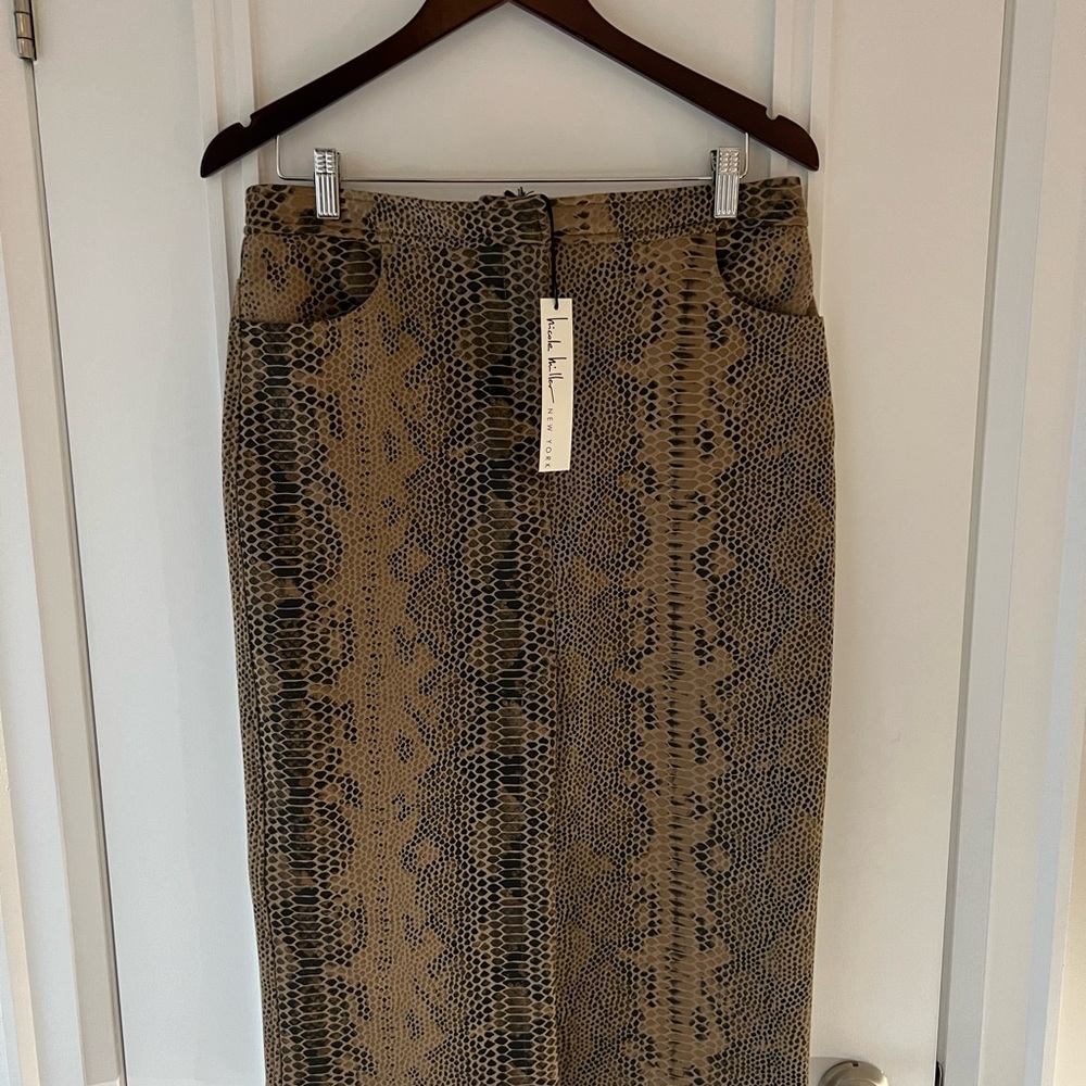 Nicole Miller Snake Print Pencil Skirt